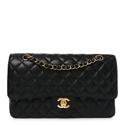 Chanel Caviar Quilted Medium Double Flap Black 1 of 11