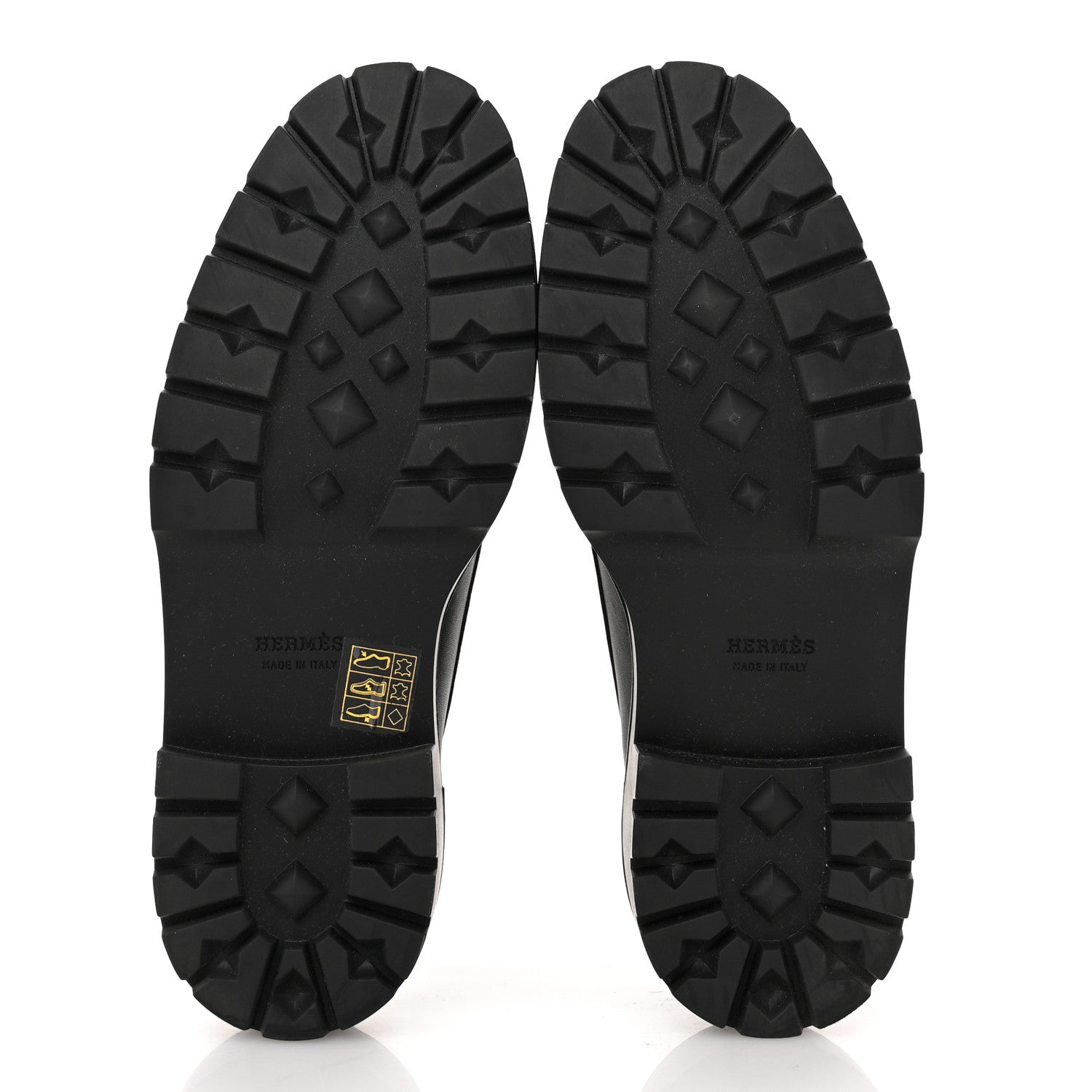 Hermes Calfskin Womens Icone Loafers 36.5 Black 6 of 10