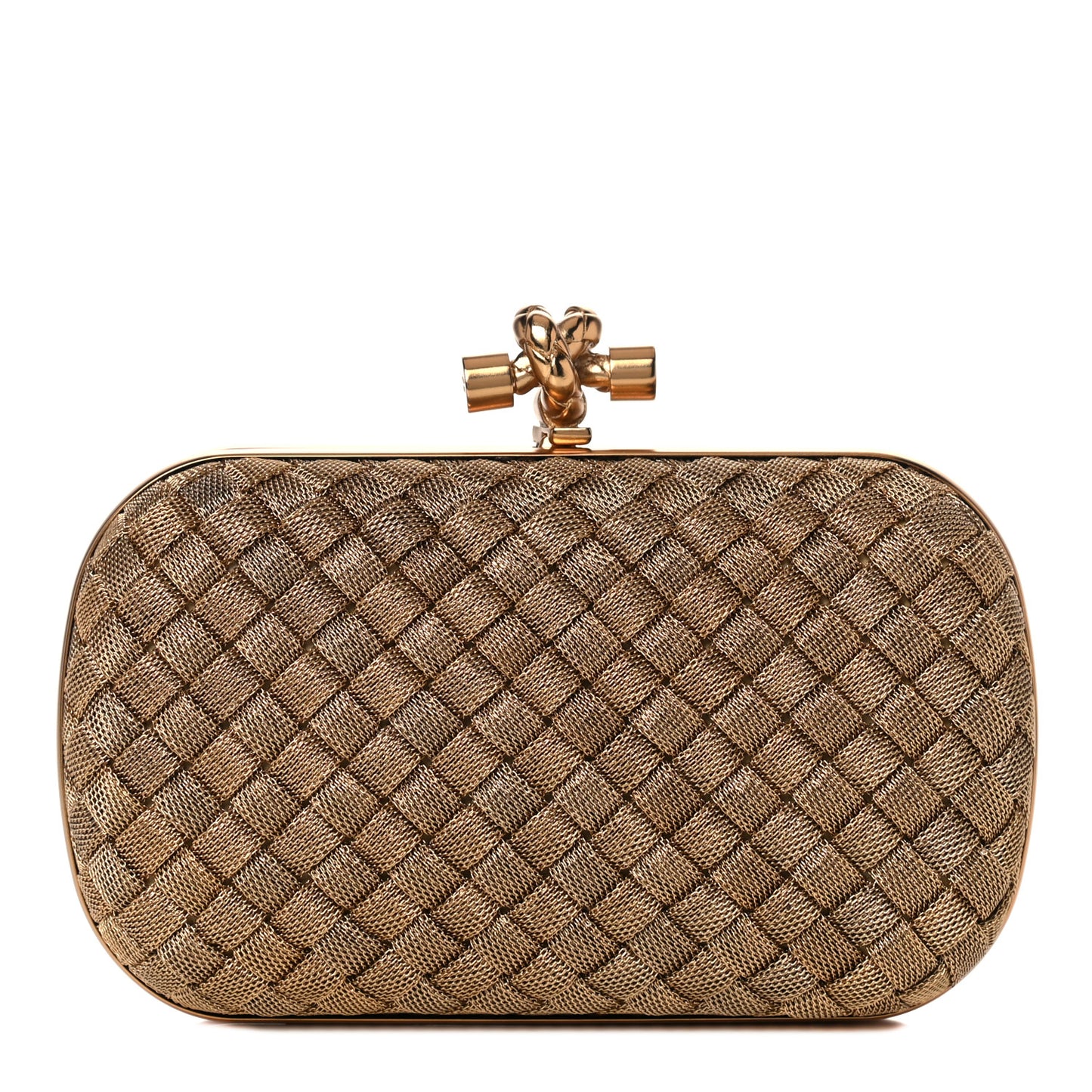 Intreccio Oro Bruciato Knot Clutch