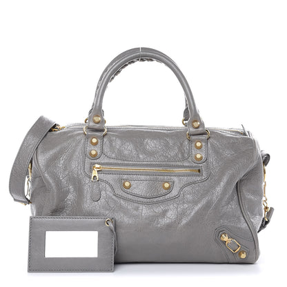 Balenciaga Agneau Giant 12 Gold Hardware Boston Gris Pyrite 1 of 11