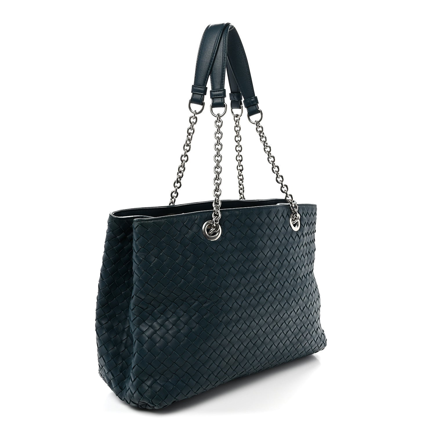 Bottega Veneta Nappa Intrecciato Medium Classic Chain Strap Tote Mallard 4 of 10