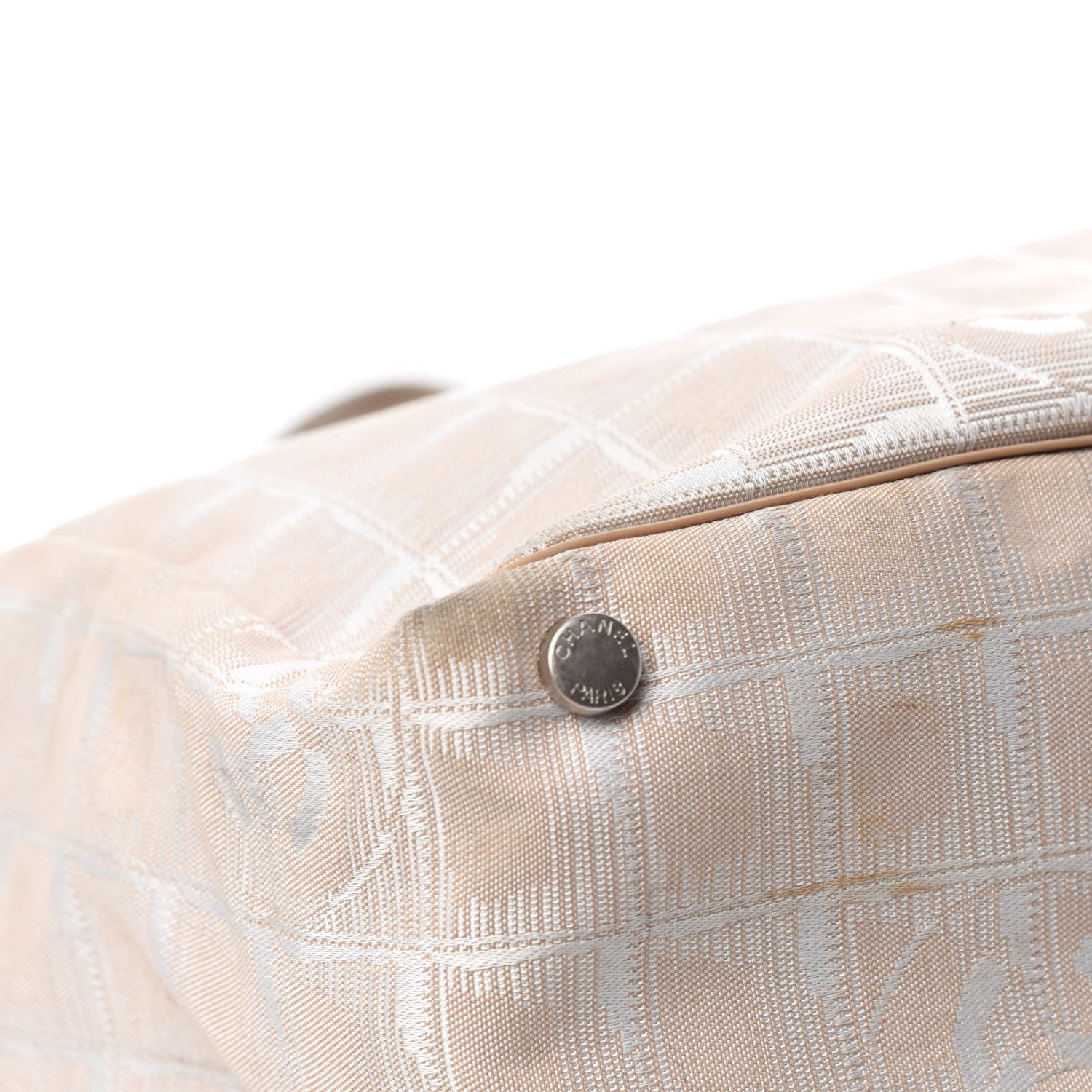 Chanel Nylon Medium Travel Tote Beige 8 of 19