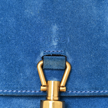 Gucci Soft Suede Small Jackie Shoulder Bag Cerulean Blue 13 of 14