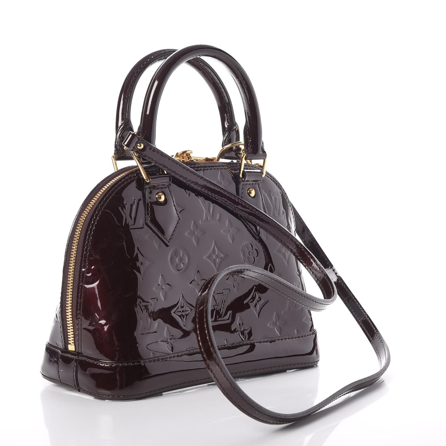 Louis Vuitton Vernis Alma BB Amarante 4 of 12