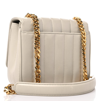 Saint Laurent SAINT LAUREN Lambskin Matelasse Small Vicky Chain Bag White 3 of 10