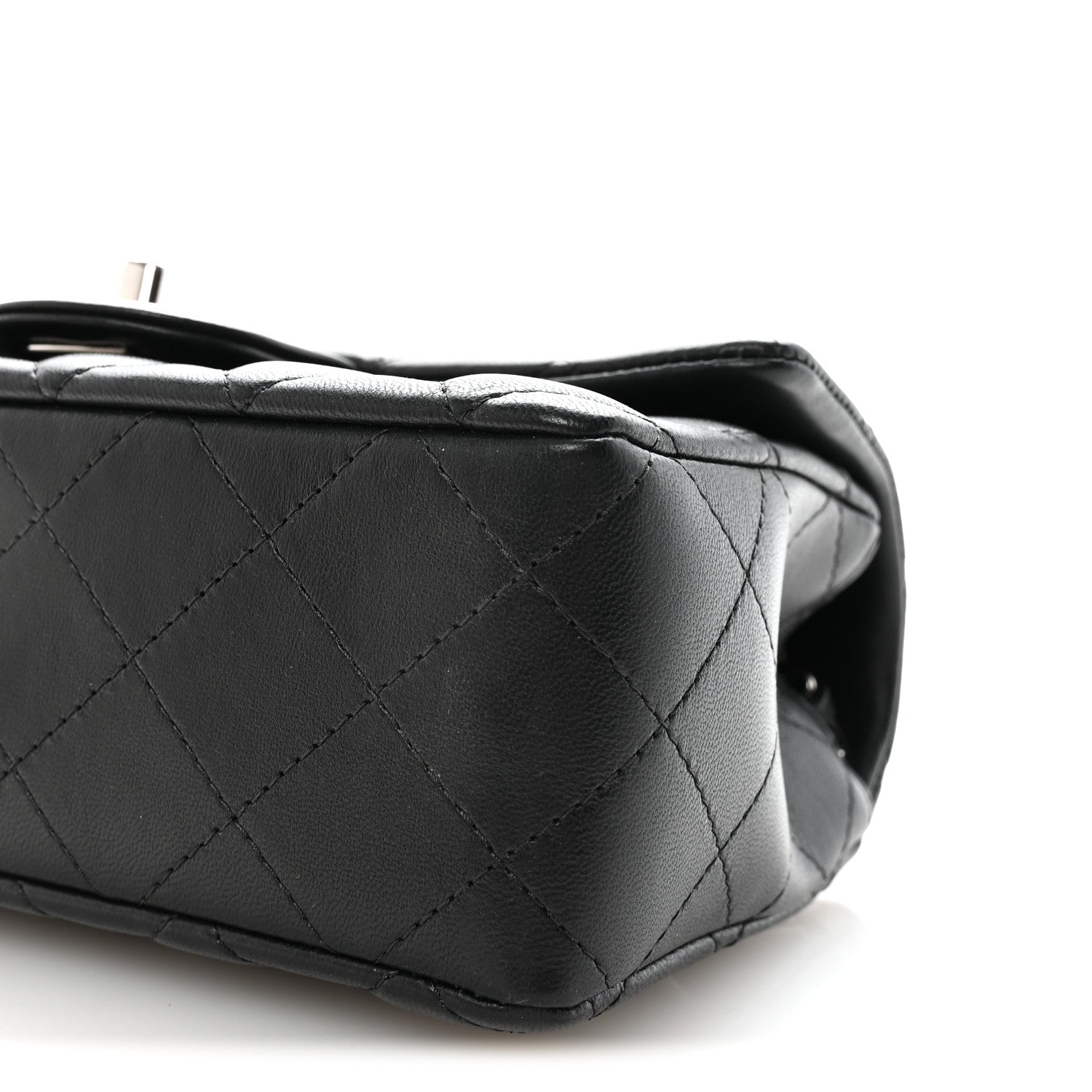 Chanel Lambskin Quilted Mini Rectangular Flap Black 10 of 10