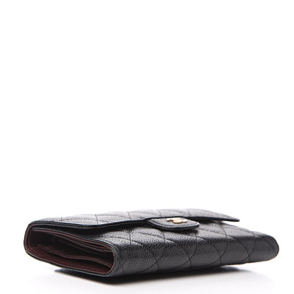 Chanel Caviar Quilted Large Flap Wallet Black 3 of 14
