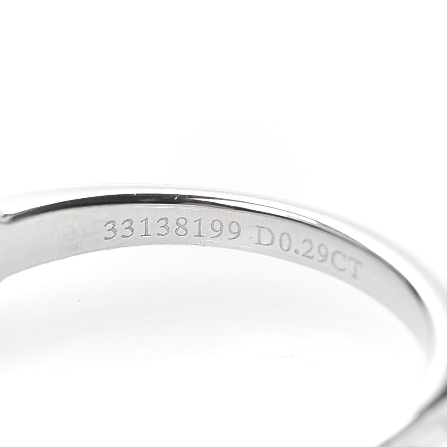 Platinum Diamond .29ct Solitaire Engagement Ring 52 6