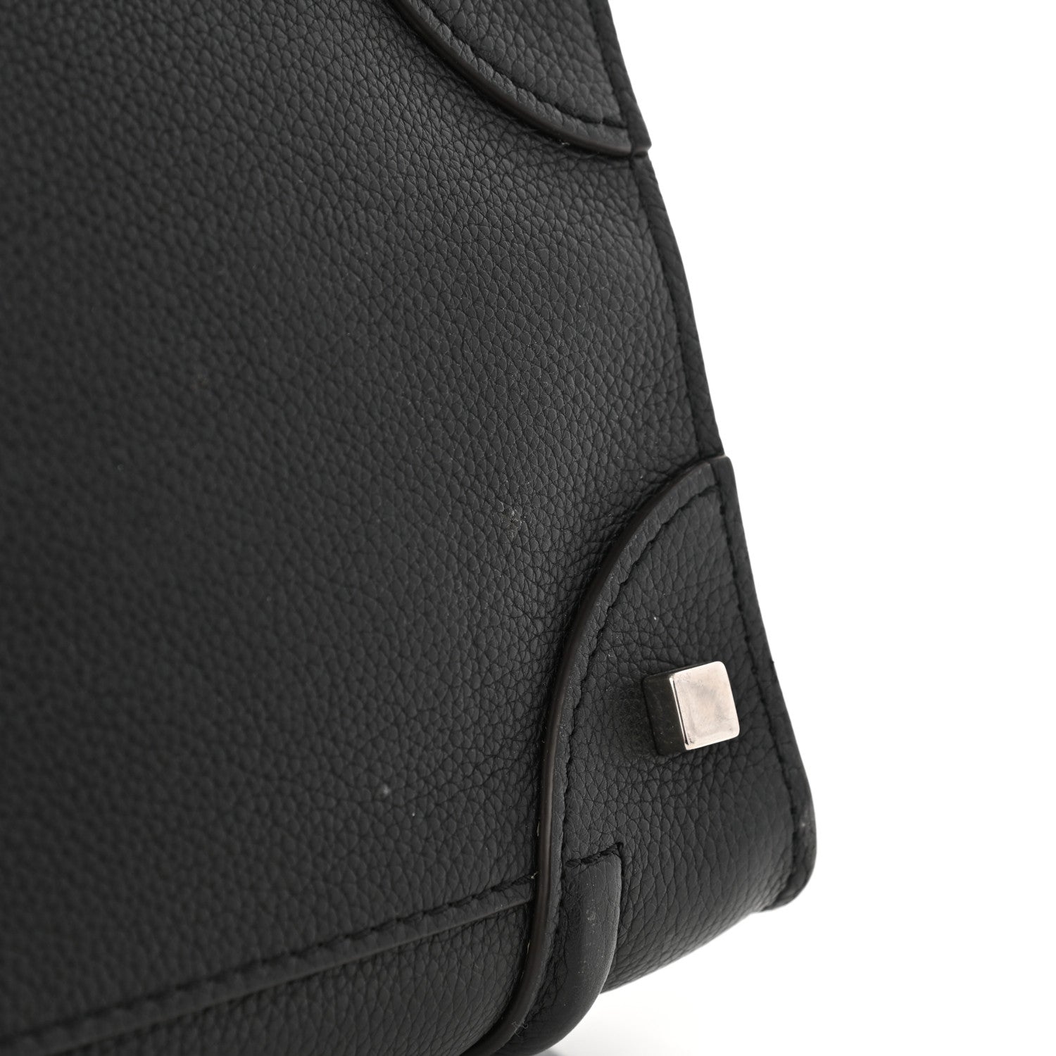 Celine Drummed Calfskin Mini Luggage Black 11 of 15