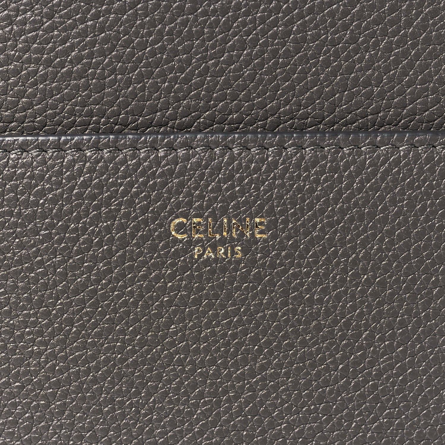 Celine Soft Grained Calfskin Sangle Bucket Bag Grey 6 of 9