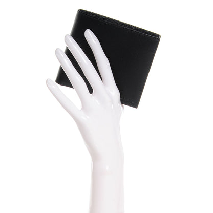 Prada Saffiano Enamel Bi-Fold Wallet Nero Black 2 of 8