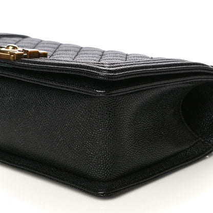 Chanel Caviar Quilted Medium Boy Flap Black 10 of 12