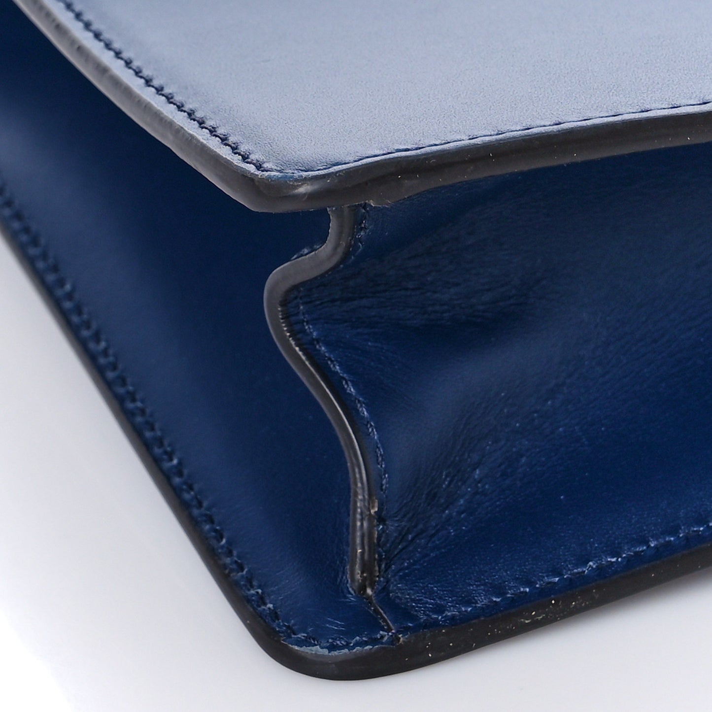 Vitello Fontanella Web Small Sylvie Shoulder Bag Blue Agata