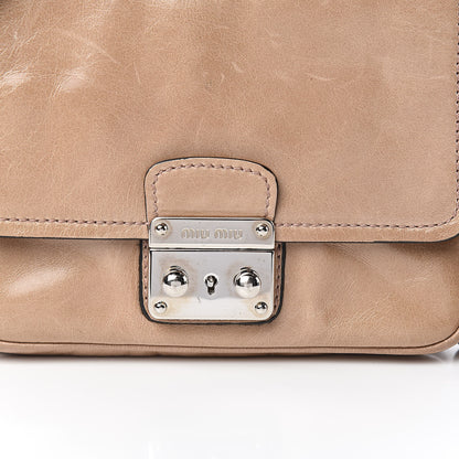 Miu Miu Vitello Shine Crossbody Cipria 10 of 11