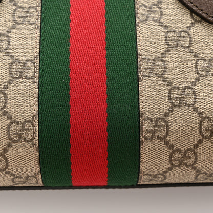 Gucci GG Supreme Monogram Web Medium Ophidia Boston Brown 11 of 11
