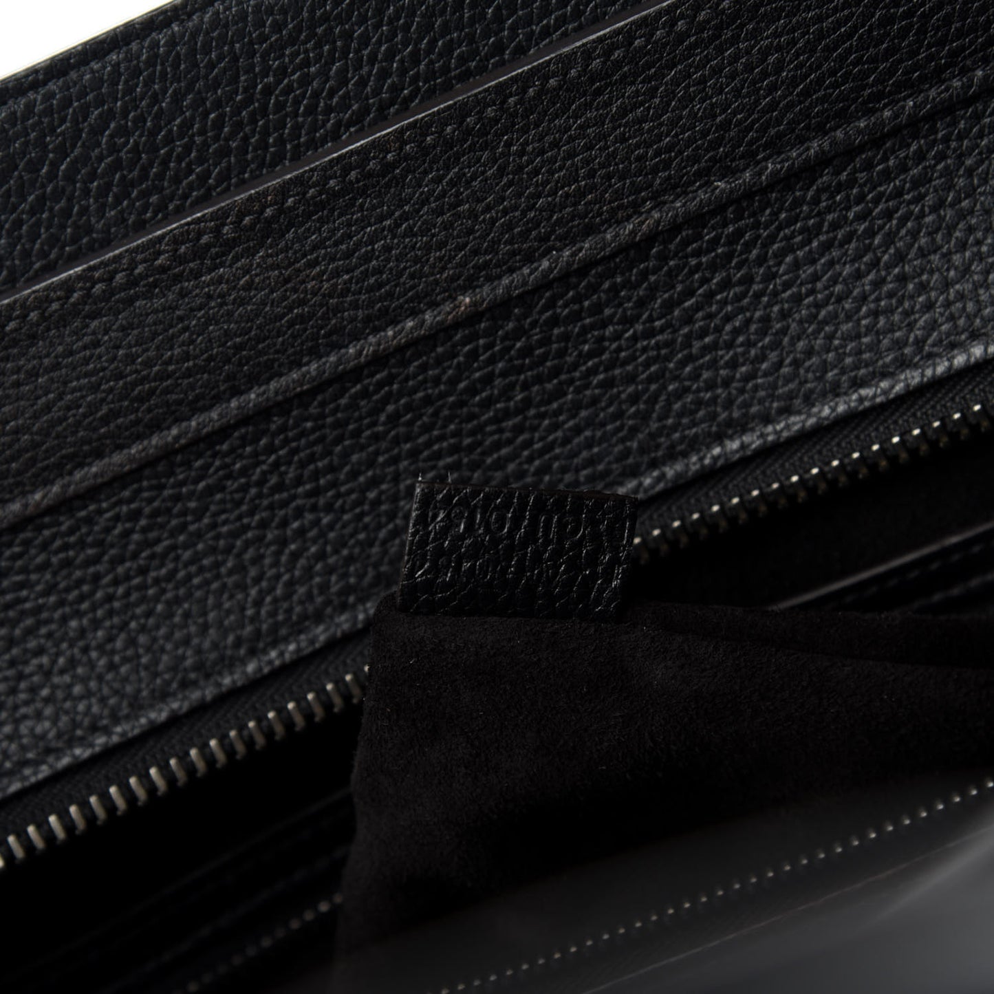 Drummed Calfskin Mini Luggage Black