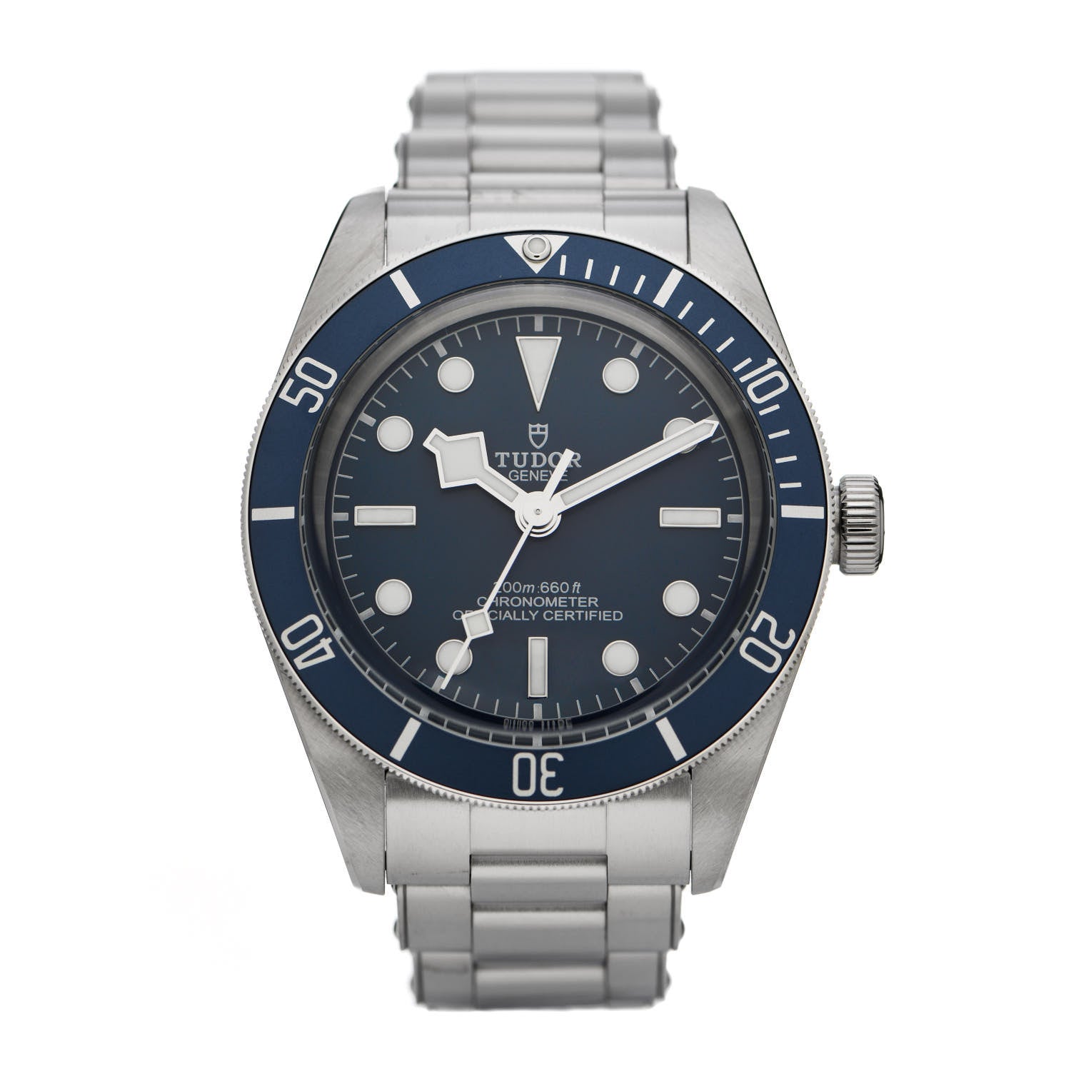 TUDOR Stainless Steel 39mm Black Bay Fifty Eight Automatic Watch Blue 79030B 1 of 6