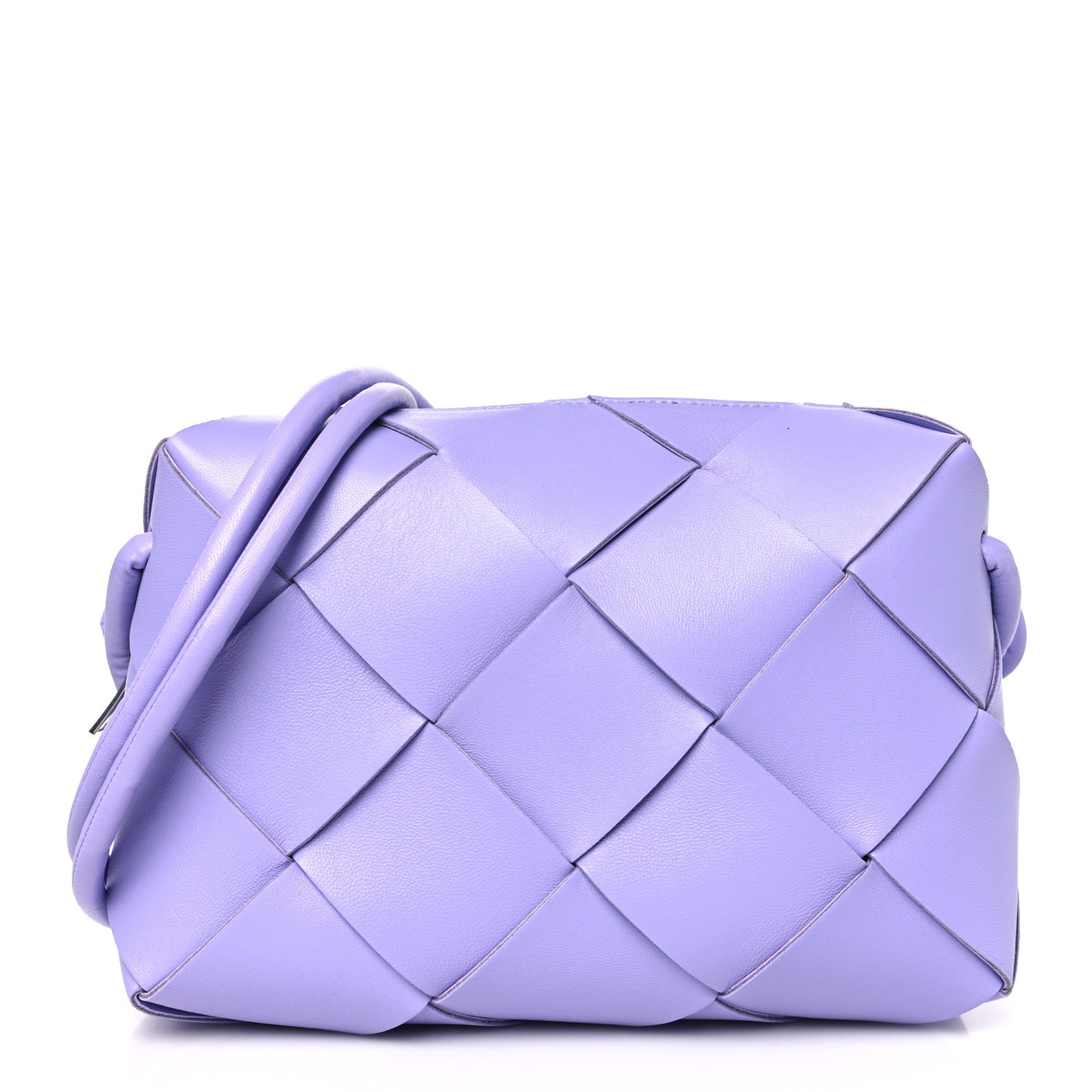 Lambskin Maxi Intrecciato Small Cassette Camera Bag Wisteria
