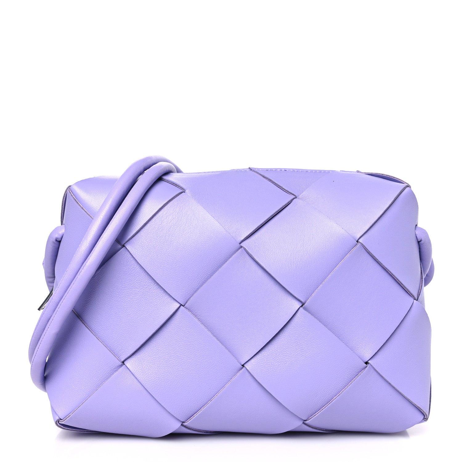 Bottega Veneta Lambskin Maxi Intrecciato Small Cassette Camera Bag Wisteria 1 of 8