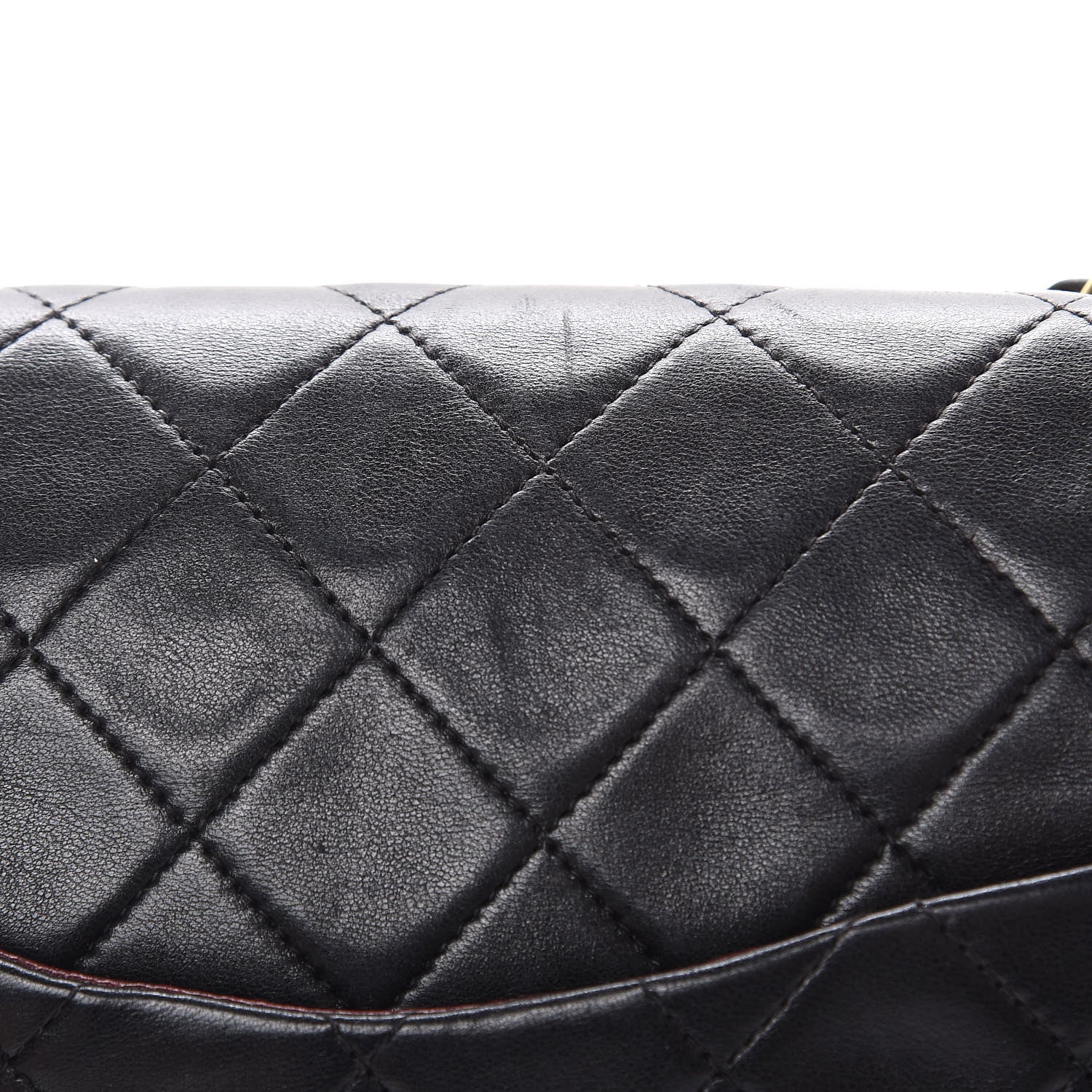 Chanel Lambskin Quilted Medium Double Flap Black 26 of 30