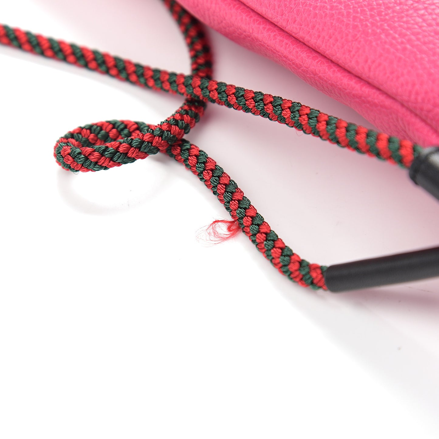 Grained Calfskin Logo Drawstring Backpack Box Pink Green Black