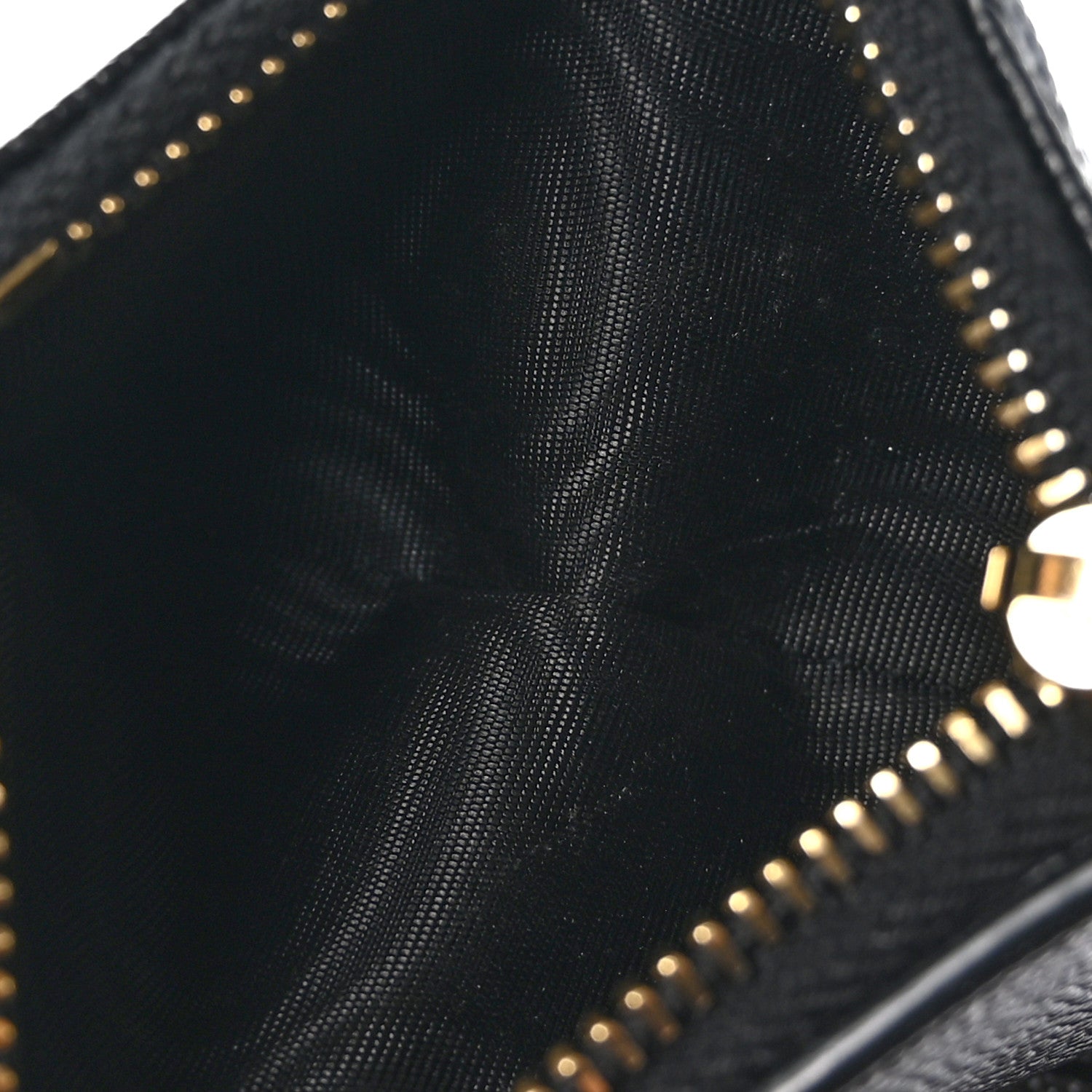 Saint Laurent Grain De Poudre Matelasse Chevron Monogram Zipped Two-Part Wallet Black 6 of 9