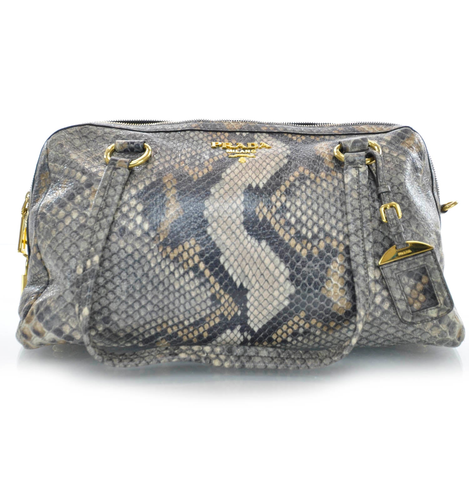 Prada Python Satchel 1 of 8