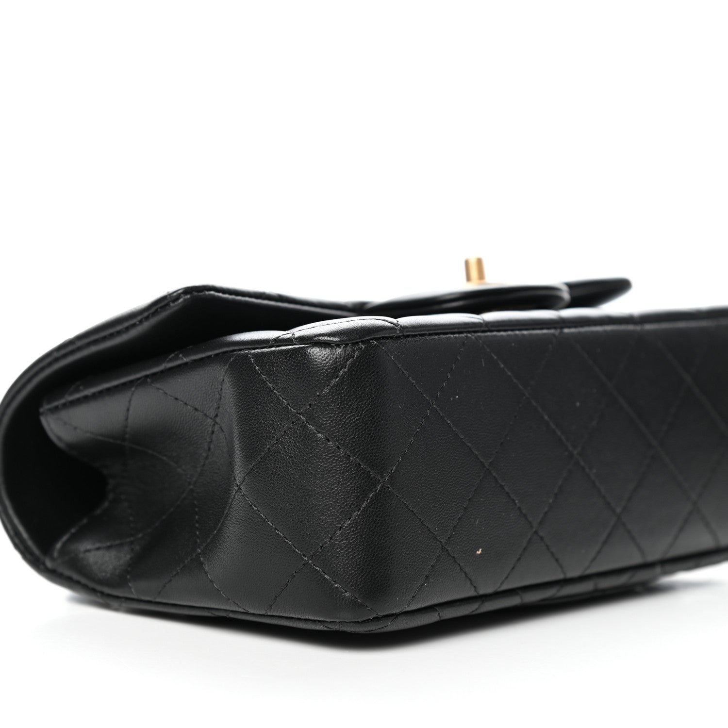 Chanel Lambskin Quilted Mini Top Handle Rectangular Flap Black 8 of 11