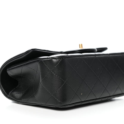 Chanel Lambskin Quilted Mini Top Handle Rectangular Flap Black 8 of 11