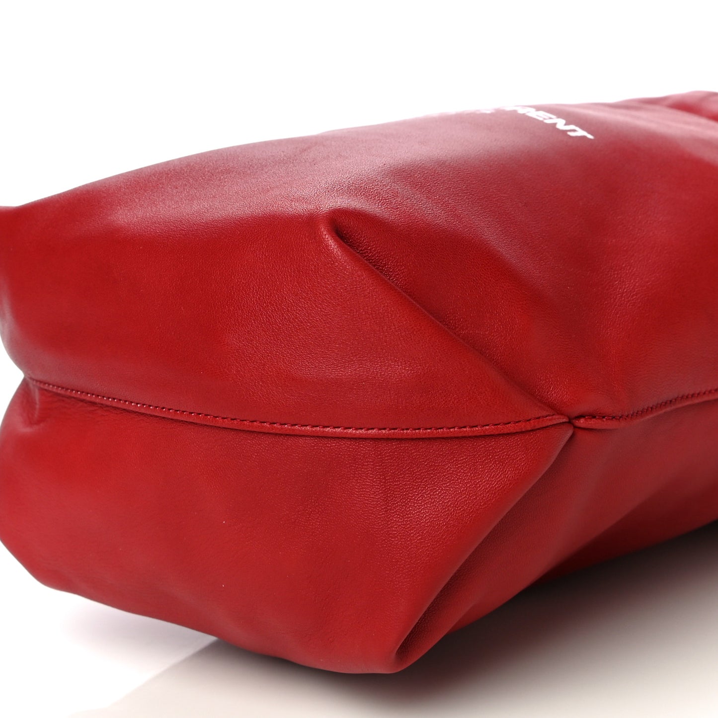Lambskin Small Teddy Bucket Bag Red