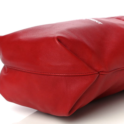 Saint Laurent Lambskin Small Teddy Bucket Bag Red 11 of 16