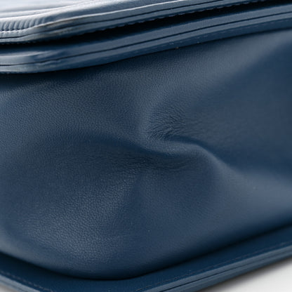 Chanel Lambskin Quilted Medium Boy Flap Blue 11 of 11