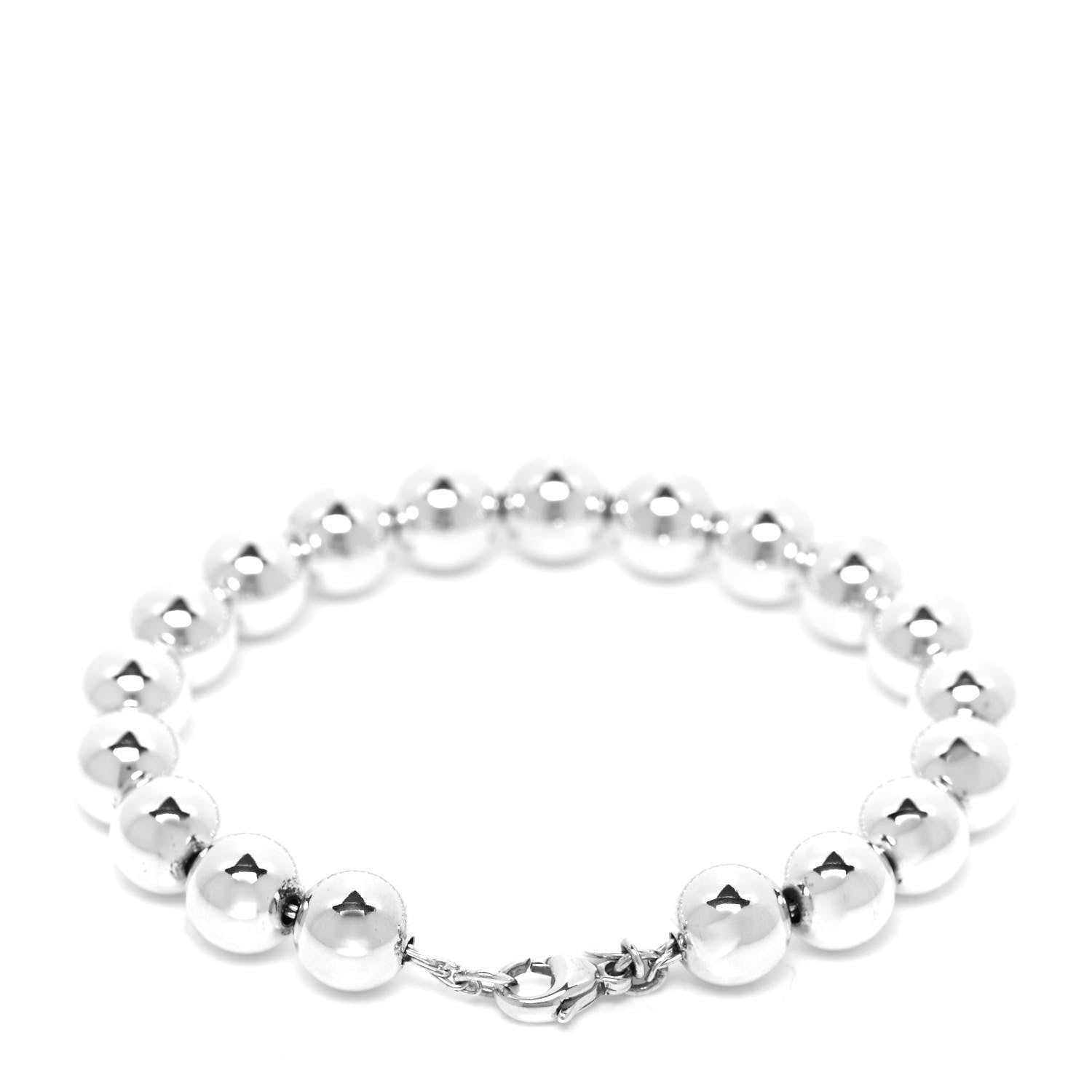 Tiffany Sterling Silver 8mm HardWear Ball Bracelet 6 of 10