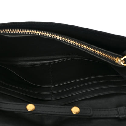 Prada Soft Calfskin Quilted Chain Wallet Black 7 of 17