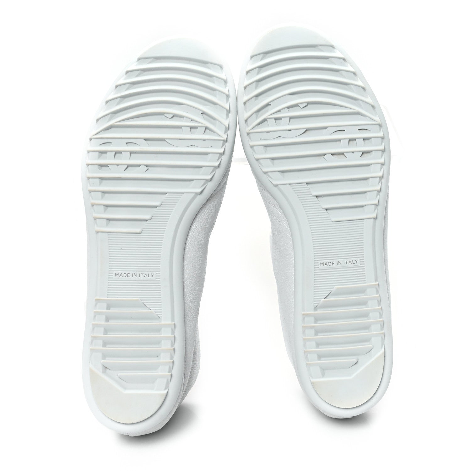 Chanel Lambskin Cap Toe CC Mary Jane Flats 38.5 White 6 of 10