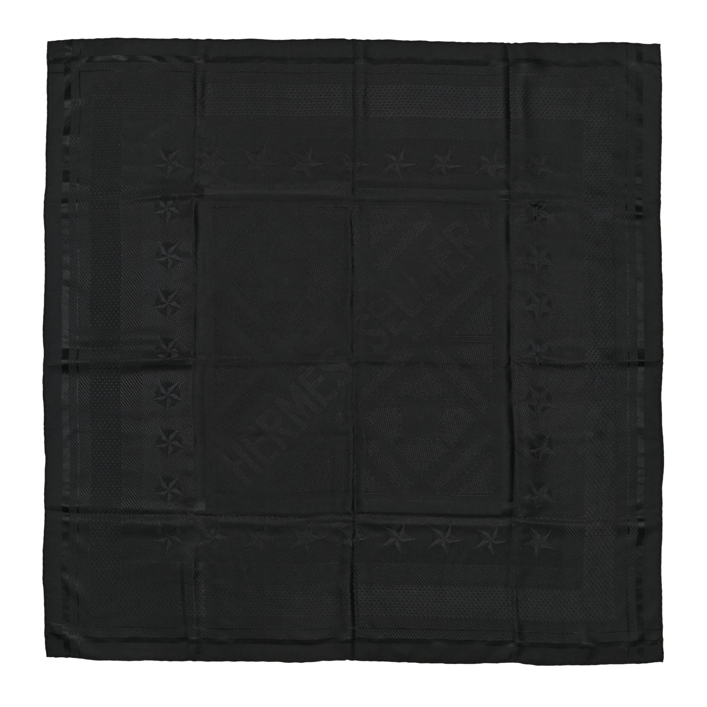 Silk Sellier Scarf 90 Black