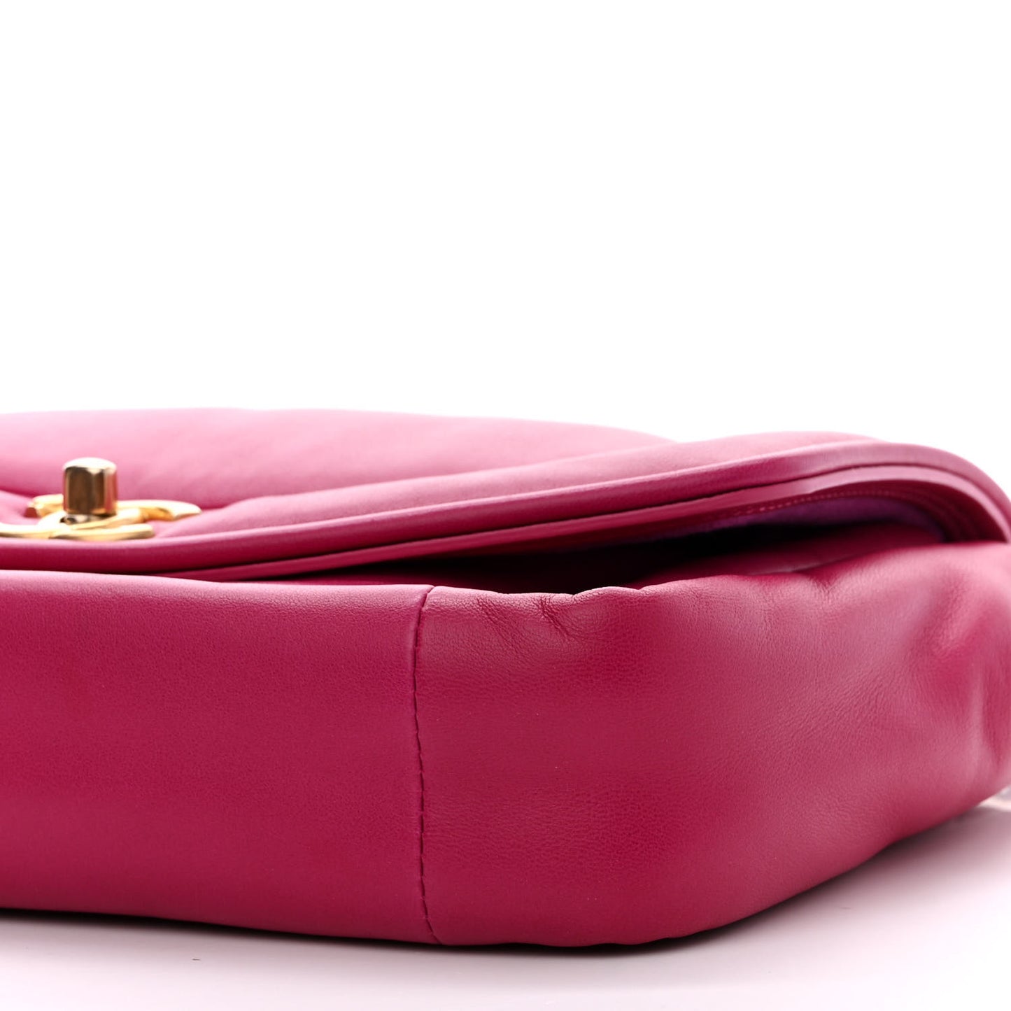 Lambskin Medium Simply Flap Pink