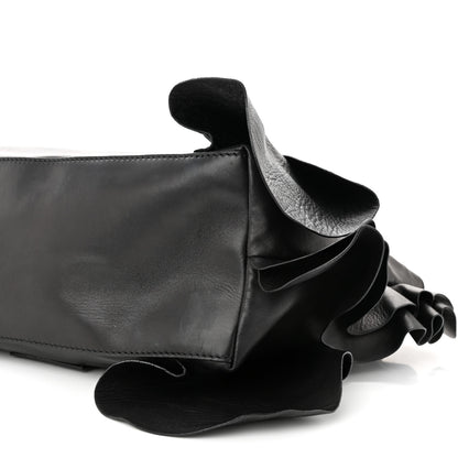 Valentino Garavani Nappa Ruffled Hobo Black 9 of 12