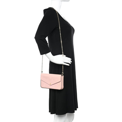 Louis Vuitton Vernis Felicie Chain Wallet Rose Ballerine 2 of 11