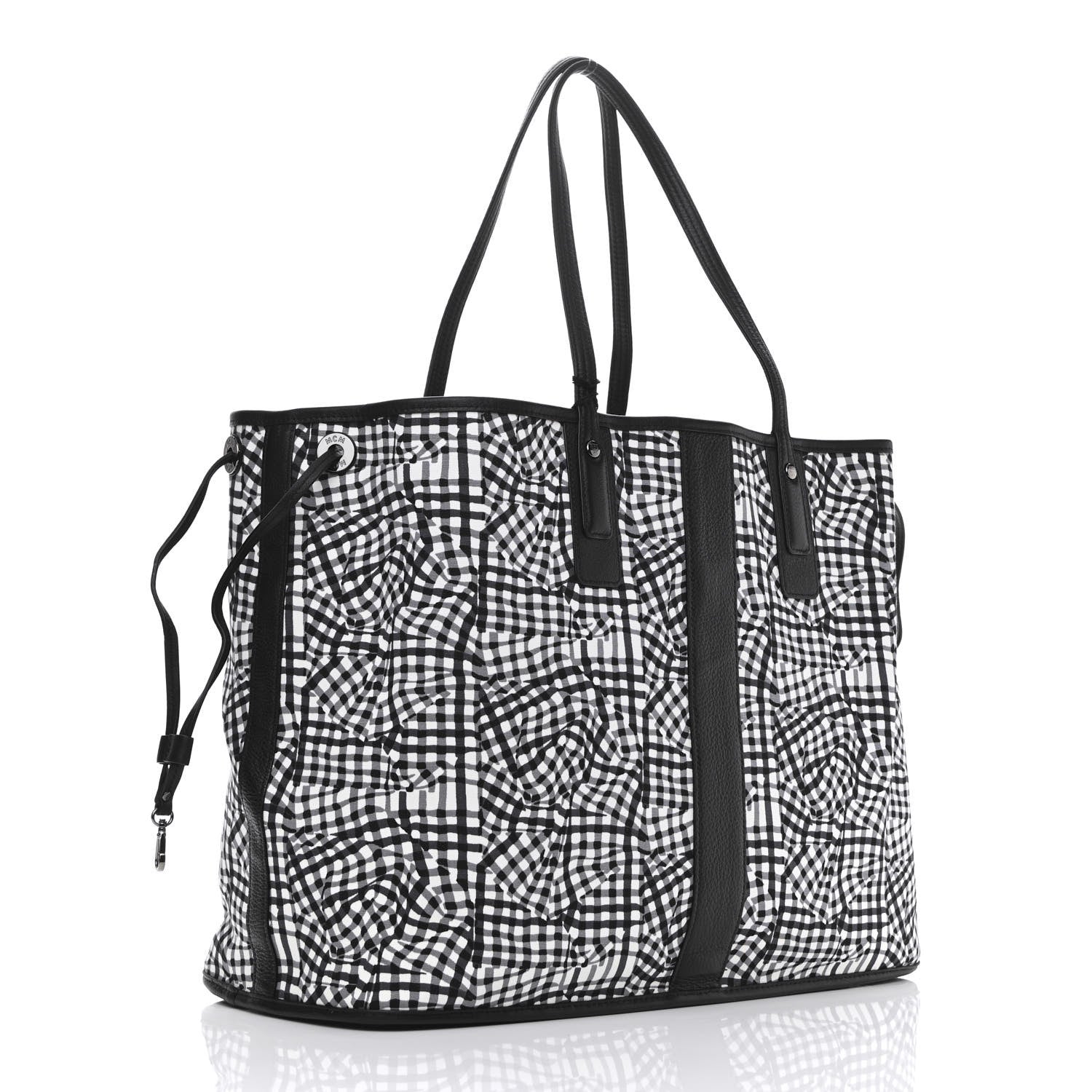 MCM Visetos Large Liz Reversible Shopper Tote Black 5 of 14
