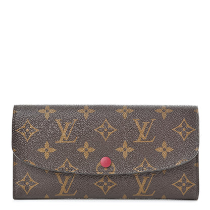 Louis Vuitton Monogram Emilie Wallet Fuchsia 1 of 8