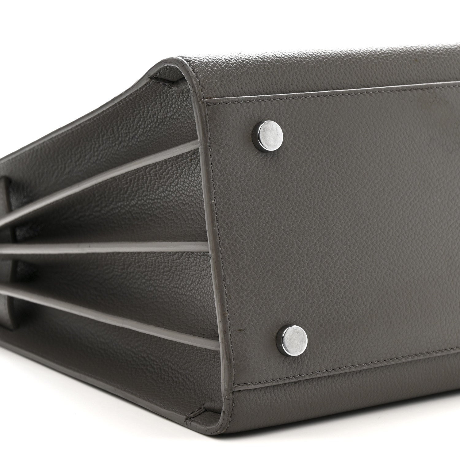 Saint Laurent Grained Calfskin Small Sac De Jour Fog 9 of 19