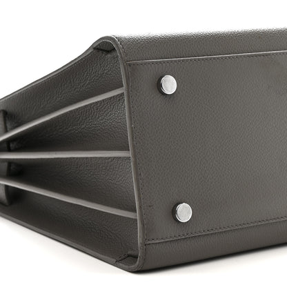 Saint Laurent Grained Calfskin Small Sac De Jour Fog 9 of 19