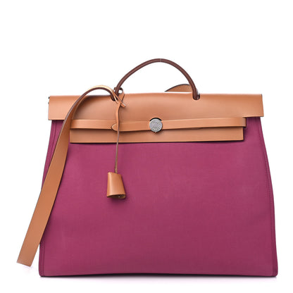 Hermes Toile Herbag Zip MM Tosca 1 of 9