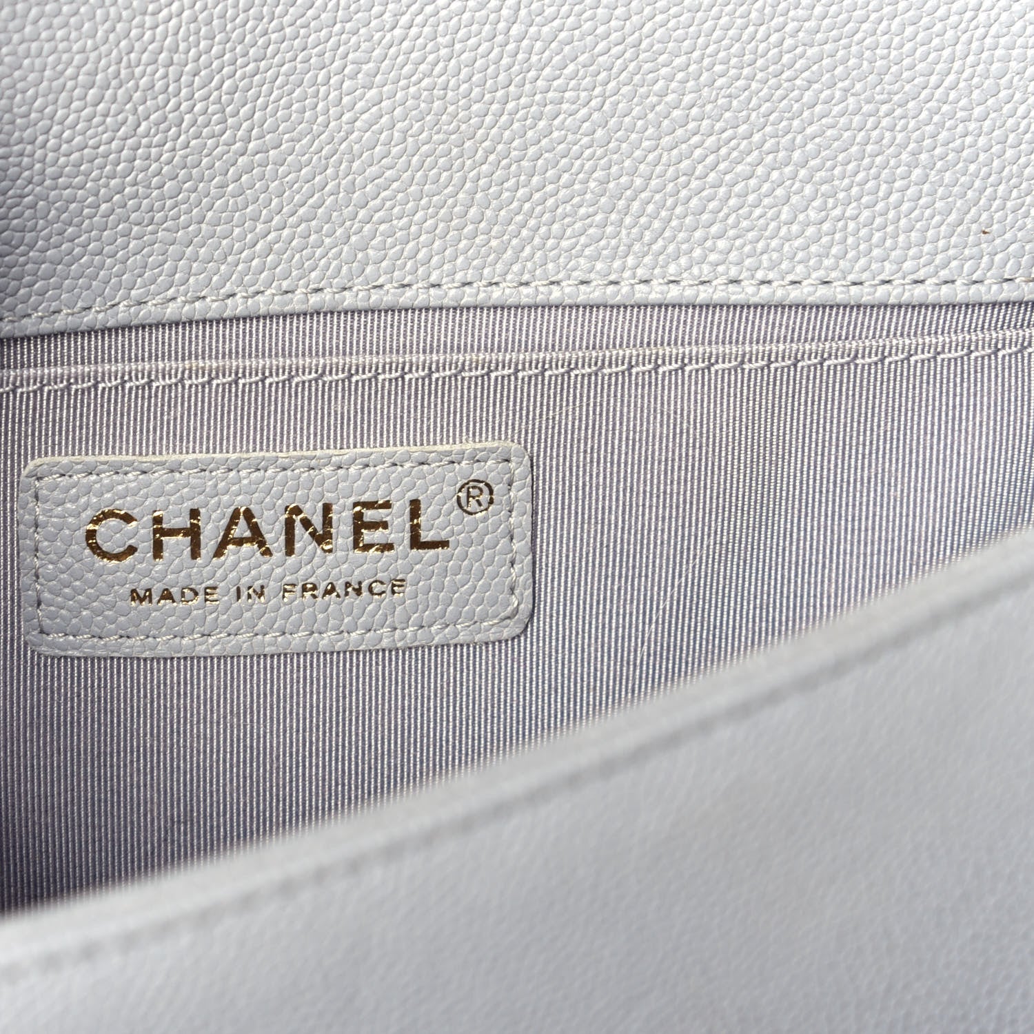Chanel Caviar Quilted Small Boy Flap Grey 6 of 9