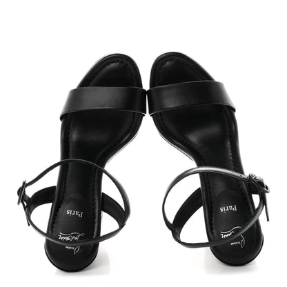 Christian Louboutin Nappa Movida Sabina Jane 130 Sandals 36 Black 2 of 8