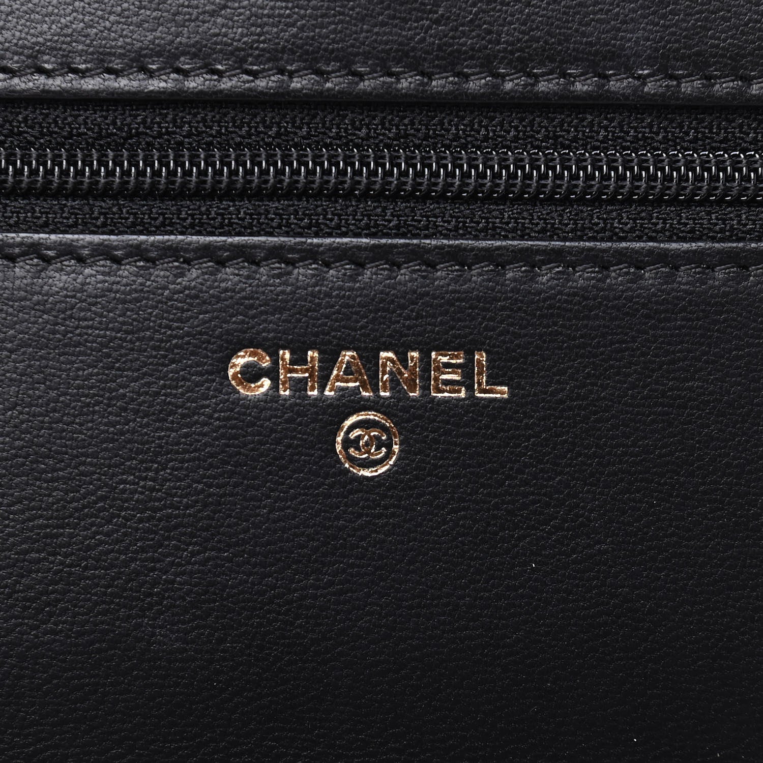 Chanel Lambskin Quilted Wallet On Chain WOC Black 5 of 6