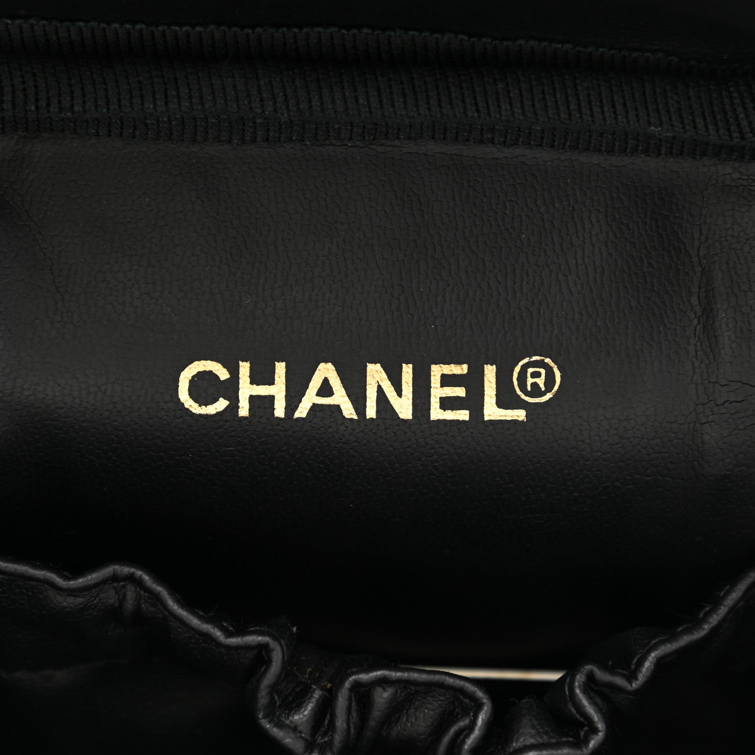 Chanel Lambskin Vanity Cosmetic Bag Black 6 of 11