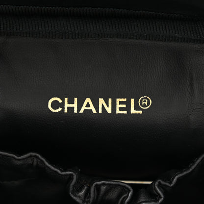 Chanel Lambskin Vanity Cosmetic Bag Black 6 of 11