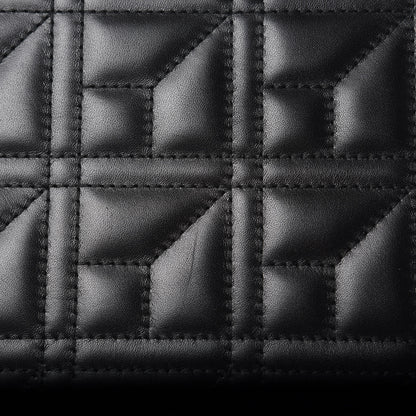 Gucci Calfskin Matelasse Mini Pearly GG Marmont Chain Wallet Black 10 of 12